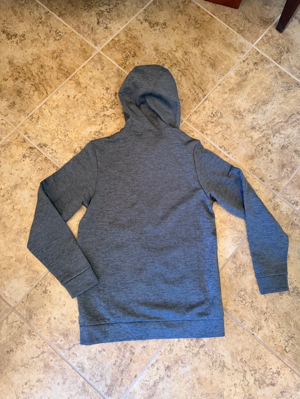 Nike Men's Dark Gray Full-Zip Hooded Performance Jacket size small